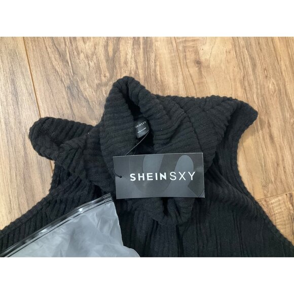 NWT SHEIN SXY Turtle Neck Ribbed Knit Top Casual Vest Size: 2XL - Picture 9 of 10